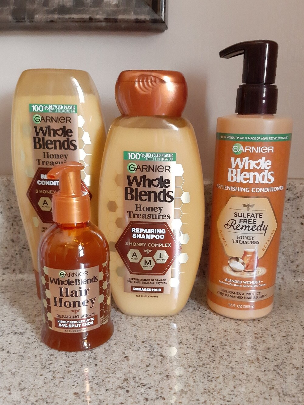 Garnier Whole Blends Honey Treasures Haircare Bundle